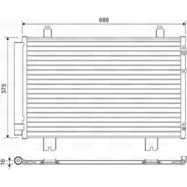 814450 Kondensator, Klimaanlage