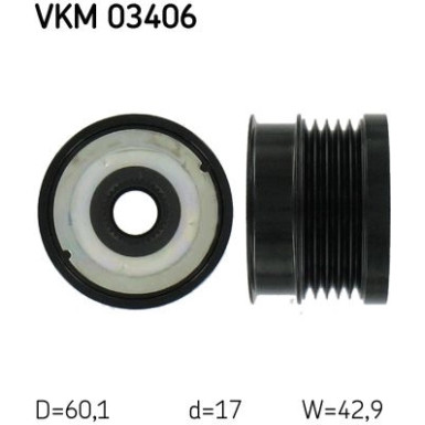 SKF | Generatorfreilauf | VKM 03406