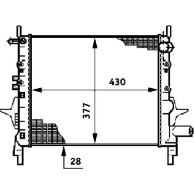 Mahle | Kühler, Motorkühlung | CR 614 000S