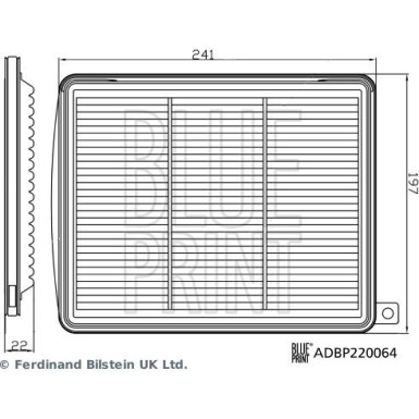 Blue Print | Luftfilter | ADBP220064