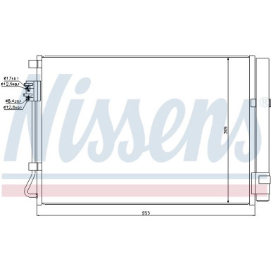 Nissens | Kondensator, Klimaanlage | 940243