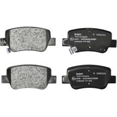 Delphi Bremsbelagsatz, Scheibenbremse LP2206