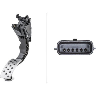 Hella | Sensor, Fahrpedalstellung | 6PV 009 978-821