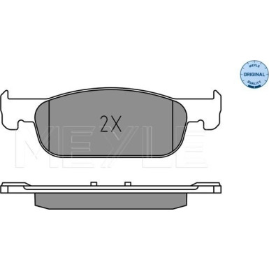 025 225 2517 Bremsbelagsatz, Scheibenbremse MEYLE-ORIGINAL: True to OE.