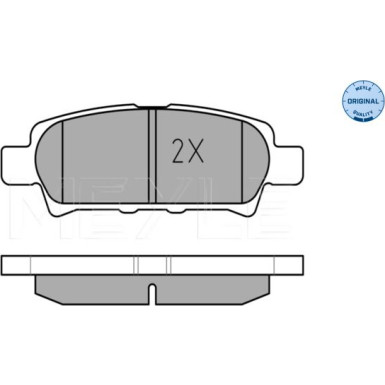 025 240 1416/W Bremsbelagsatz, Scheibenbremse MEYLE-ORIGINAL: True to OE.