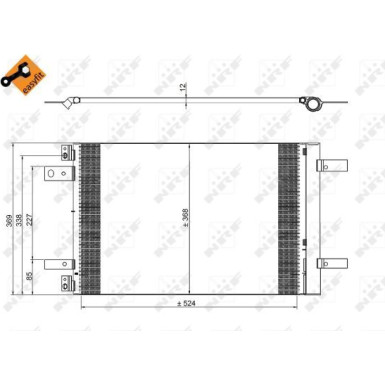 350323 Kondensator, Klimaanlage EASY FIT