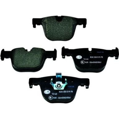 Hella Pagid | Bremsbelagsatz, Scheibenbremse | 8DB 355 019-781