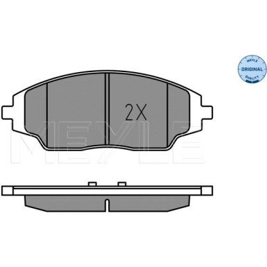 025 257 2218 Bremsbelagsatz, Scheibenbremse MEYLE-ORIGINAL: True to OE.