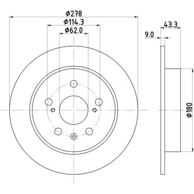 Hella | Bremsscheibe | 8DD 355 123-021
