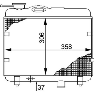 Mahle | Kühler, Motorkühlung | CR 145 000S