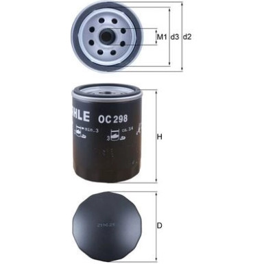 OC 298 Ölfilter