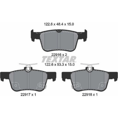 2291601 Bremsbelagsatz, Scheibenbremse Q+