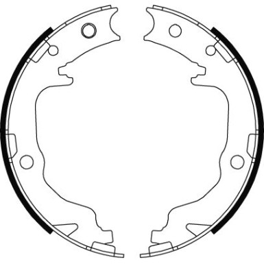 GS8804 Bremsbackensatz, Feststellbremse