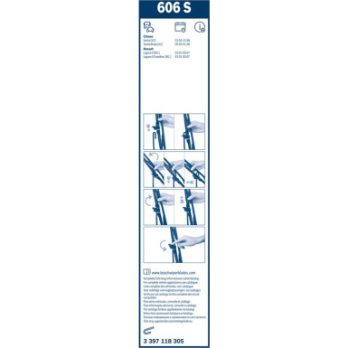 BOSCH 442 S Scheibenwischer Twin 3 397 118 305