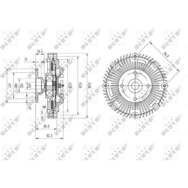 49571 Kupplung, Kühlerlüfter 49571 Kupplung, Kühlerlüfter