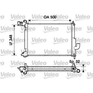 Valeo | Kühler, Motorkühlung | 732349