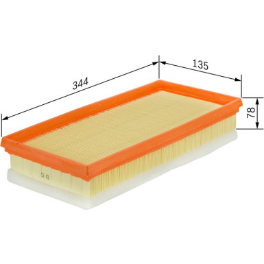 BOSCH F 026 400 172 Luftfilter