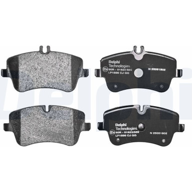 Delphi | Bremsbelagsatz, Scheibenbremse | LP1696 Delphi | Bremsbelagsatz, Scheibenbremse | LP1696