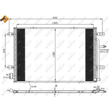 35841 Kondensator, Klimaanlage EASY FIT