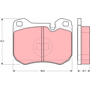 GDB309 Bremsbelagsatz, Scheibenbremse