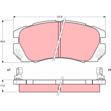 GDB1179 Bremsbelagsatz, Scheibenbremse
