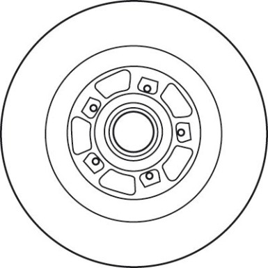 DF6127BS Bremsscheibe TRW SINGLE