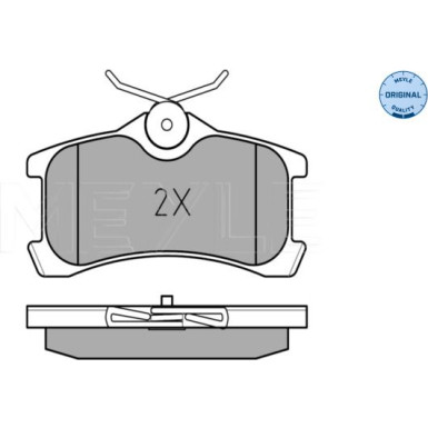 025 240 1314/W Bremsbelagsatz, Scheibenbremse MEYLE-ORIGINAL: True to OE.