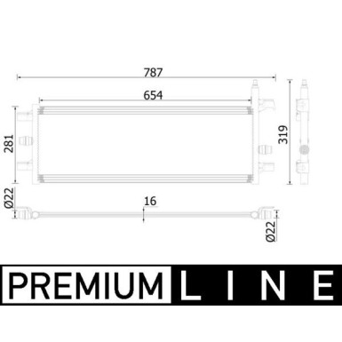 Mahle | Niedertemperaturkühler, Ladeluftkühler | CIR 35 000P