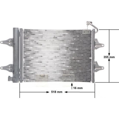 AC 359 000S Kondensator, Klimaanlage BEHR