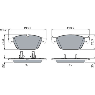 0 986 494 988 Bremsbelagsatz, Scheibenbremse