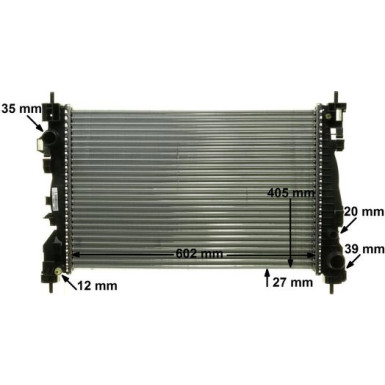 CR 1178 000P Kühler, Motorkühlung BEHR *** PREMIUM LINE ***