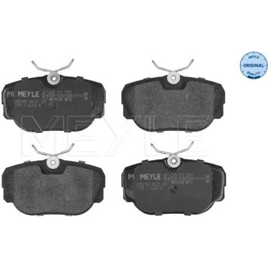 Meyle Bremsbelagsatz, Scheibenbremse MEYLE-ORIGINAL: True to OE 025 211 7317