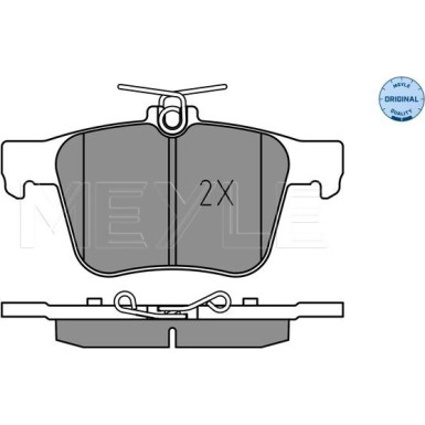 025 250 0916 Bremsbelagsatz, Scheibenbremse MEYLE-ORIGINAL: True to OE.