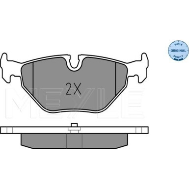 025 219 3417 Bremsbelagsatz, Scheibenbremse MEYLE-ORIGINAL: True to OE.