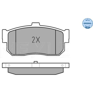 025 217 1316/W Bremsbelagsatz, Scheibenbremse MEYLE-ORIGINAL: True to OE.