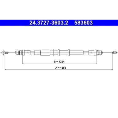 24.3727-3603.2 Seilzug, Feststellbremse