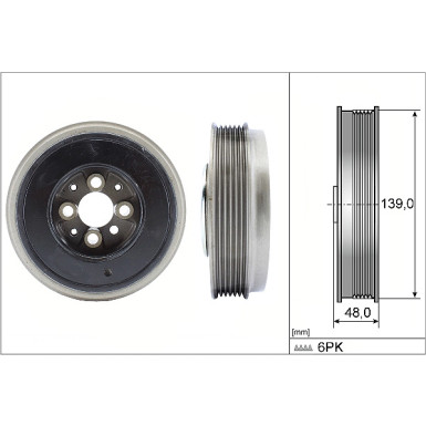 544 0065 10 Riemenscheibe, Kurbelwelle 544 0065 10 Riemenscheibe, Kurbelwelle