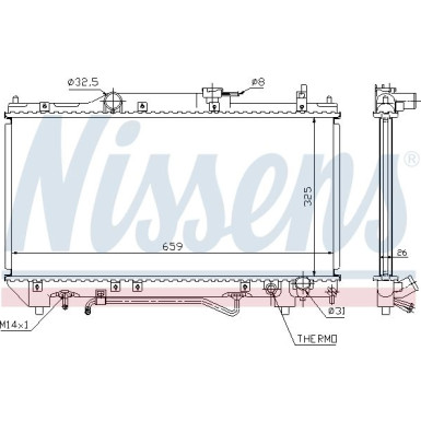 Nissens | Kühler, Motorkühlung | 64784A