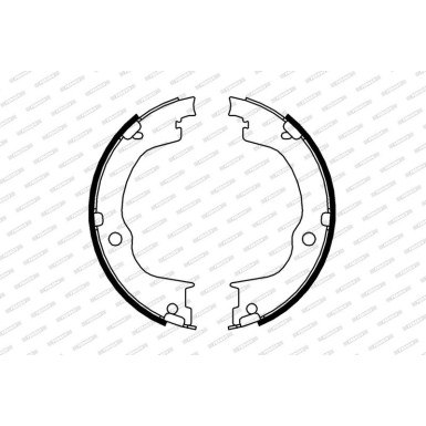 FSB4006 Bremsbackensatz, Feststellbremse PREMIER