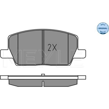 Meyle Bremsbelagsatz, Scheibenbremse MEYLE-ORIGINAL: True to OE 025 223 1119