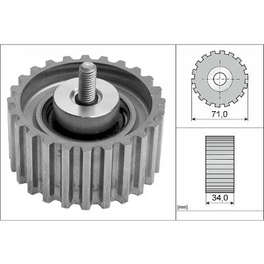 532 0441 10 Umlenk-/Führungsrolle, Zahnriemen