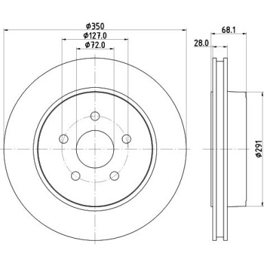 Hella | Bremsscheibe | 8DD 355 120-911