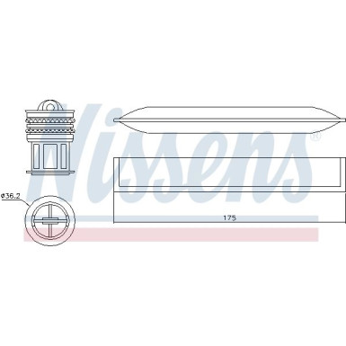 Nissens | Trockner, Klimaanlage | 95456