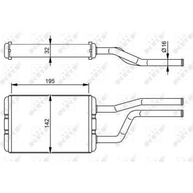 58358 Wärmetauscher, Innenraumheizung 58358 Wärmetauscher, Innenraumheizung