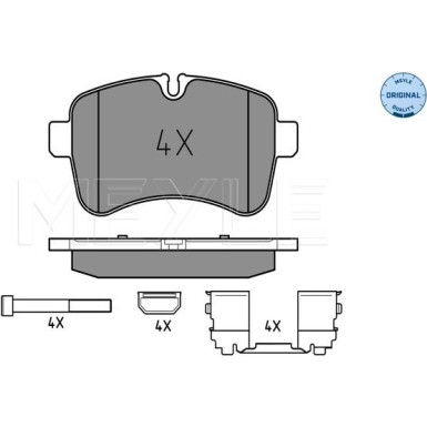 Meyle Bremsbelagsatz, Scheibenbremse MEYLE-ORIGINAL: True to OE 025 292 3221