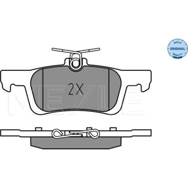 Meyle Bremsbelagsatz, Scheibenbremse MEYLE-ORIGINAL: True to OE 025 228 0714