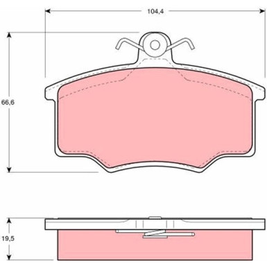TRW | Bremsbelagsatz, Scheibenbremse | GDB863 TRW | Bremsbelagsatz, Scheibenbremse | GDB863