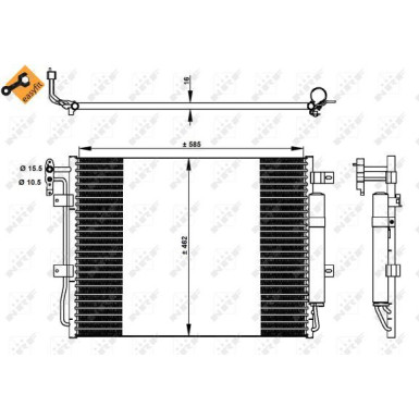 350330 Kondensator, Klimaanlage EASY FIT