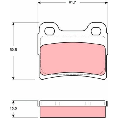 GDB1639 Bremsbelagsatz, Scheibenbremse