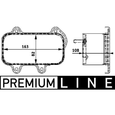 Mahle | Ölkühler, Motoröl | CLC 39 000P
